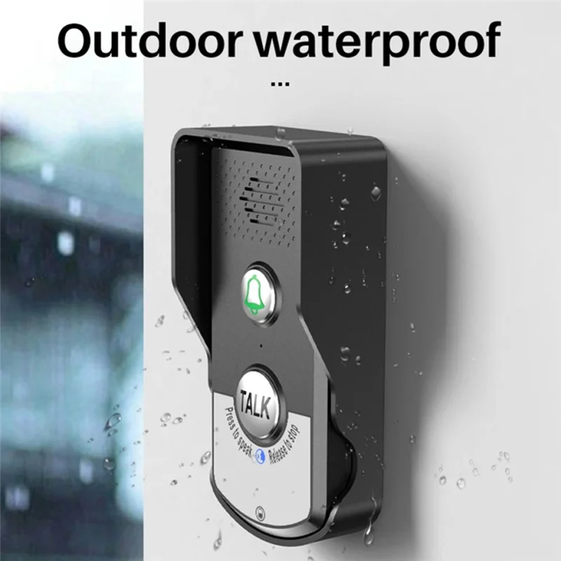 B03B-2.4G Wireless Long Distance Door Phone Intercom Doorbell 2 Way Audio Voice Sender&Reciever For  Hotel Call Durable