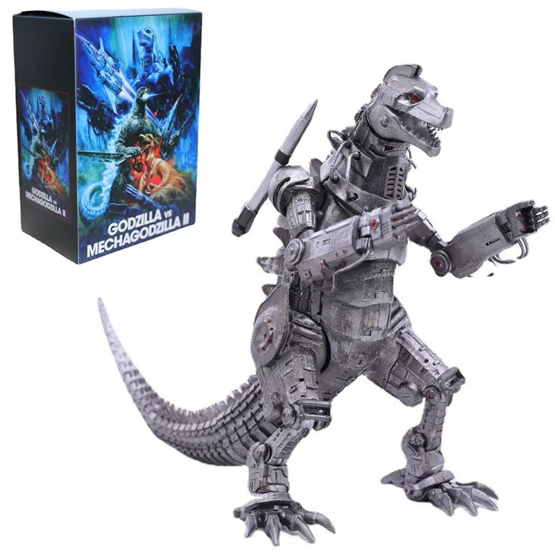 Godzilla King of Monsters Silver Mecha Monster Godzilla Articulated Movable Model 1993 Edition Godzilla Vs King Kong Toys