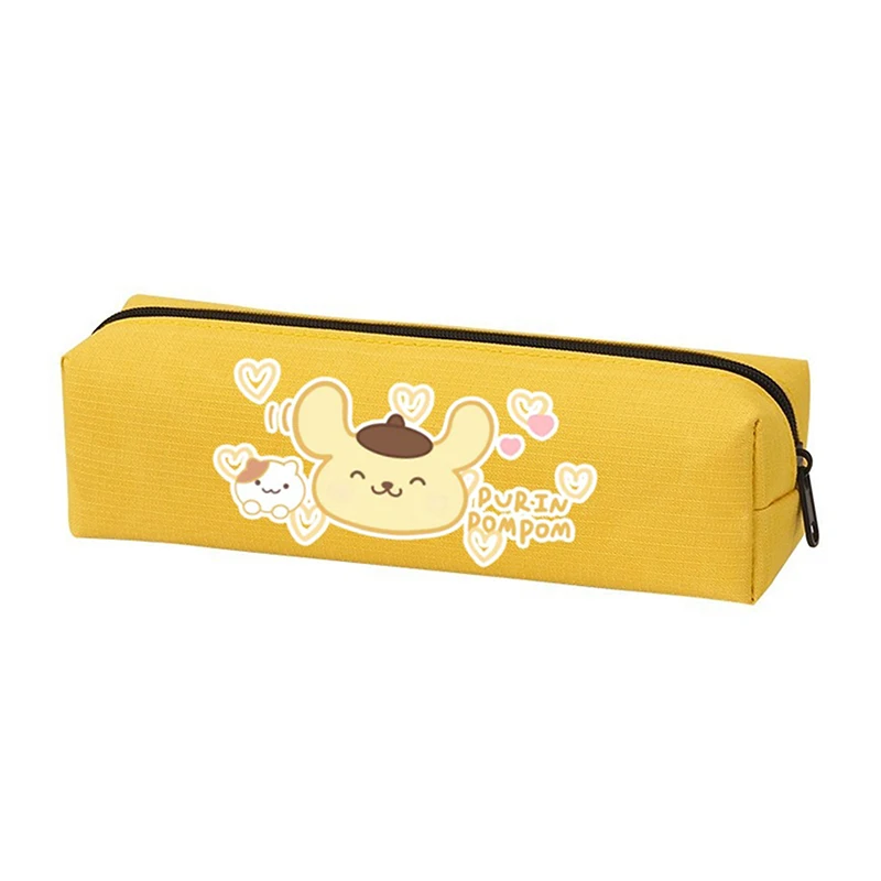 Sanrio Pencil Case Kuromi Cinnamoroll Melody Pu Kawaii Cartoon Pen Bag Student Stationery Box School Supplies Children Toys Gift