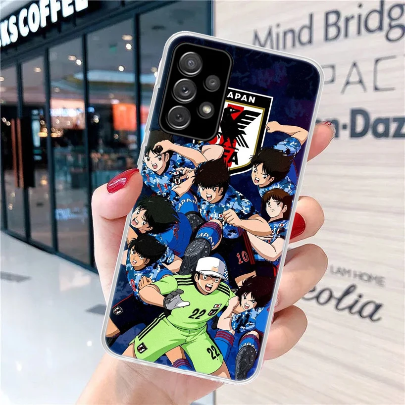 Captain Tsubasa Anime Soft Phone Case for Samsung A55 A54 A53 A52 A15 A14 A13 A12 A25 A24 A23 A22 A35 A34 A33 A32 A03S A05S A04S