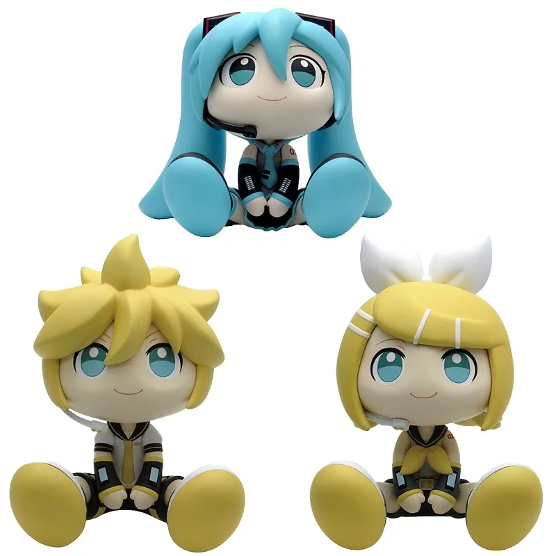 In Stock Original Genuine GSC PLM BINIVINI BABY Hatsune Miku Kagamine Rin Len 12CM Animation Character Model Toy Holiday Gifts