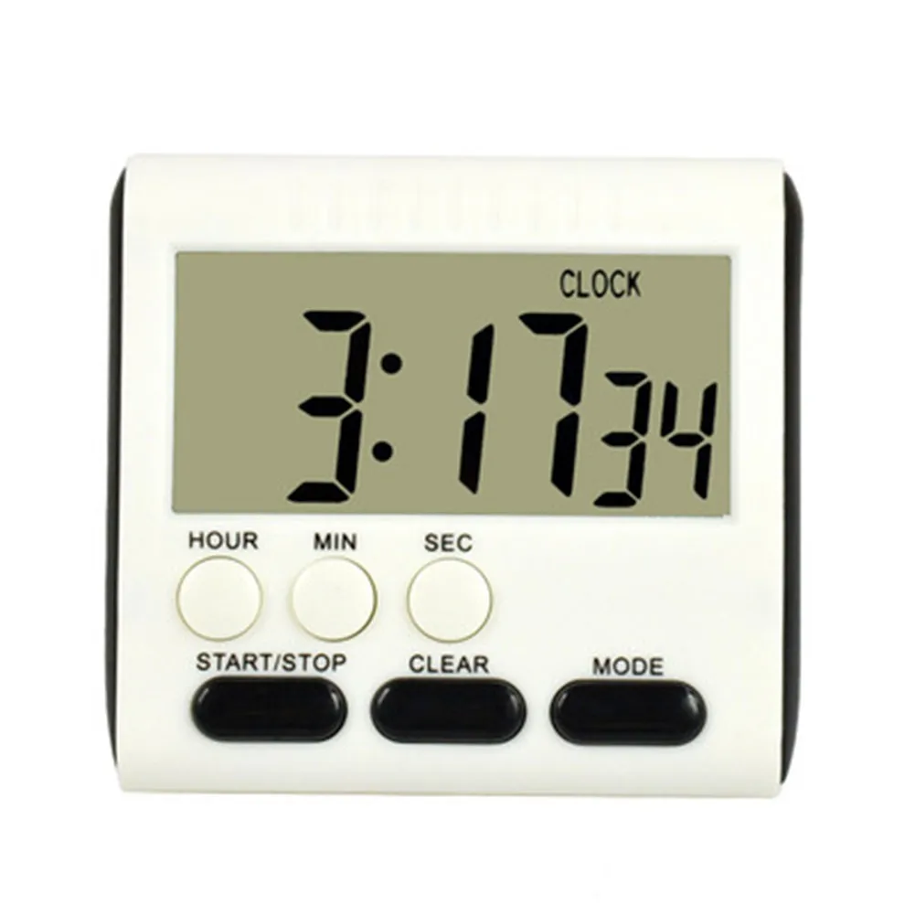 1PCS Kitchen LCD Digital Kitchen Timer 1X 24 Hours BlACK Count Up Down Clock Eco-Friendly， Large Magnetic Best