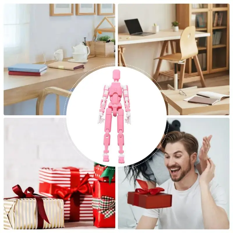 Dummy 13 Action Figure Multi-jointed Movable Robot Dummy Action Figures Toys DIY Assembling Desktop Robot Figure For Kids