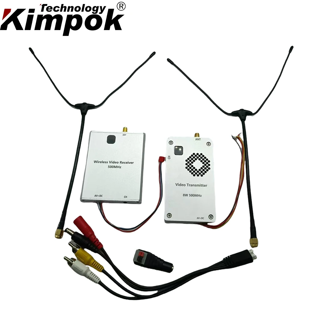 500Mhz 8W Fpv Wireless Video Transmitter and Receiver Video Link with 8 Channels