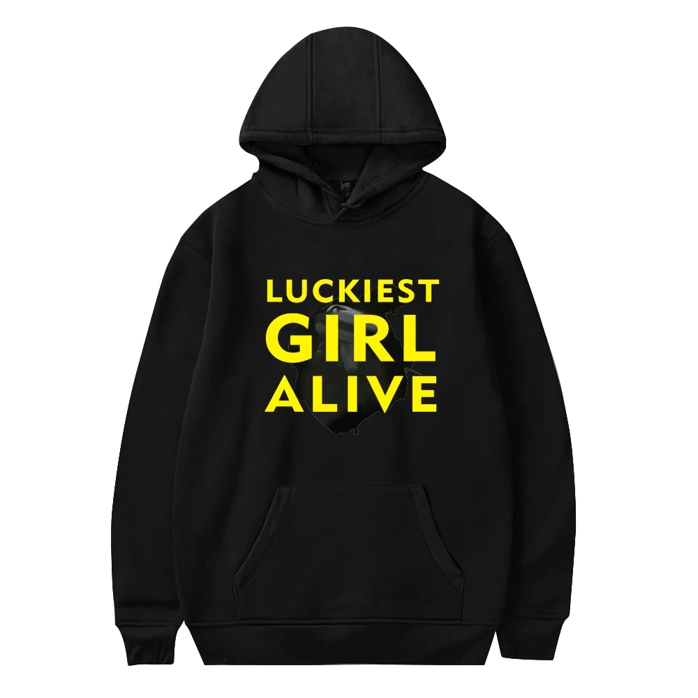 

2026 Luckiest Girl Alive Hoodie New Movie Long Sleeve Sweatshirt Men Women Hooded Pullover Casual Style Unisex Clothes