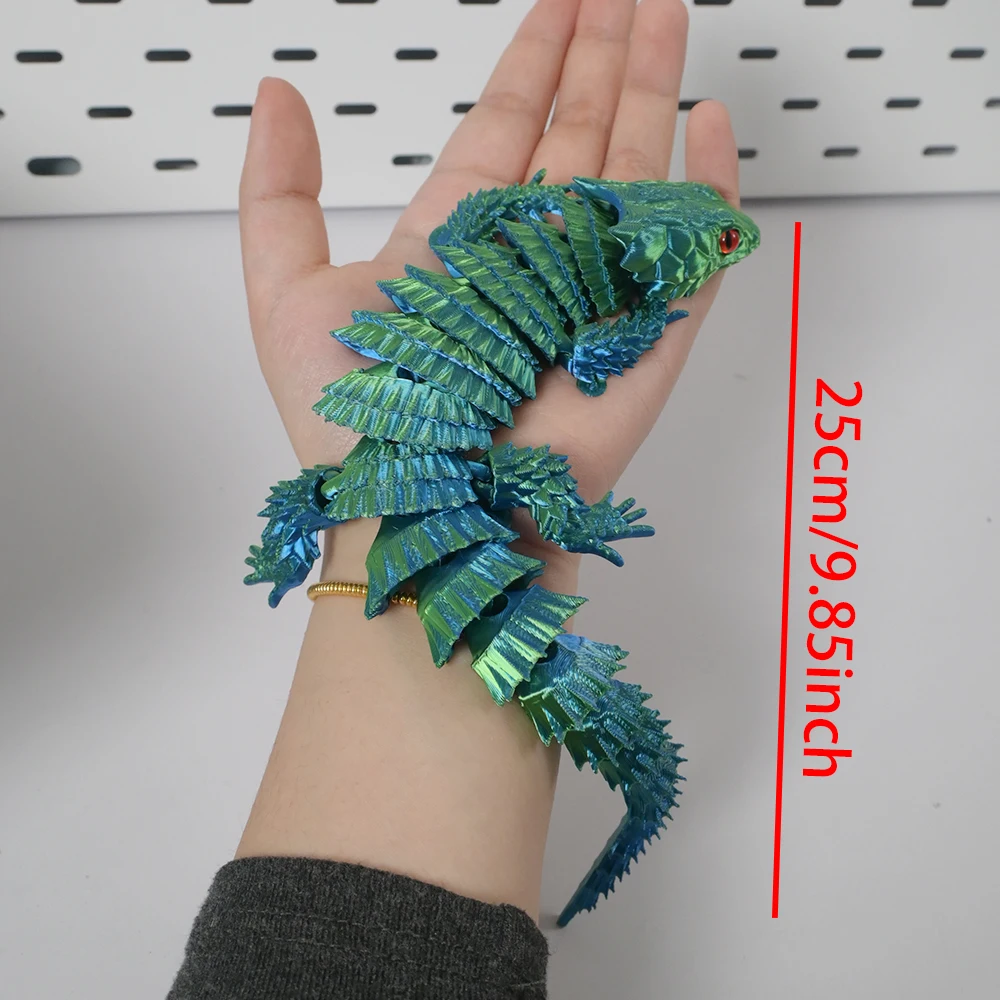 Patung Kadal Cetak 3D, Hewan C - 3D Printing Lizard ulasan dan harga