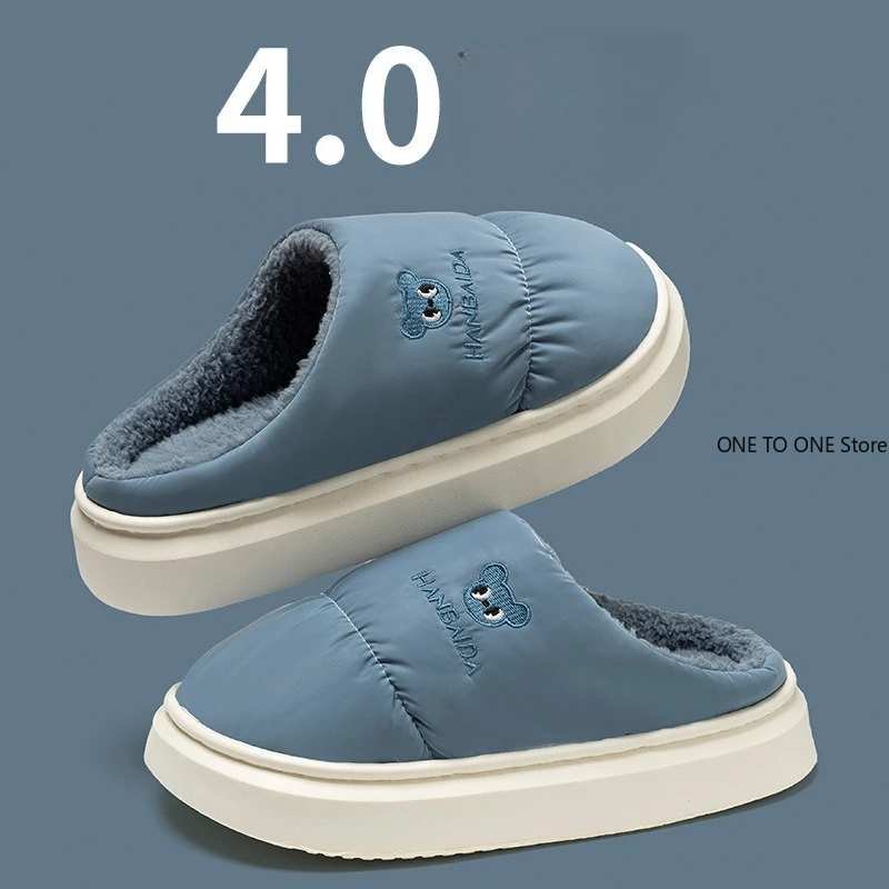 جديد نعال من القطن للنساء مناسبة للاستخدام المنزلي داخلي مكافحة زلة الحبس أحذية سميكة سوليد الدافئة للأزواج شبشب رجالي