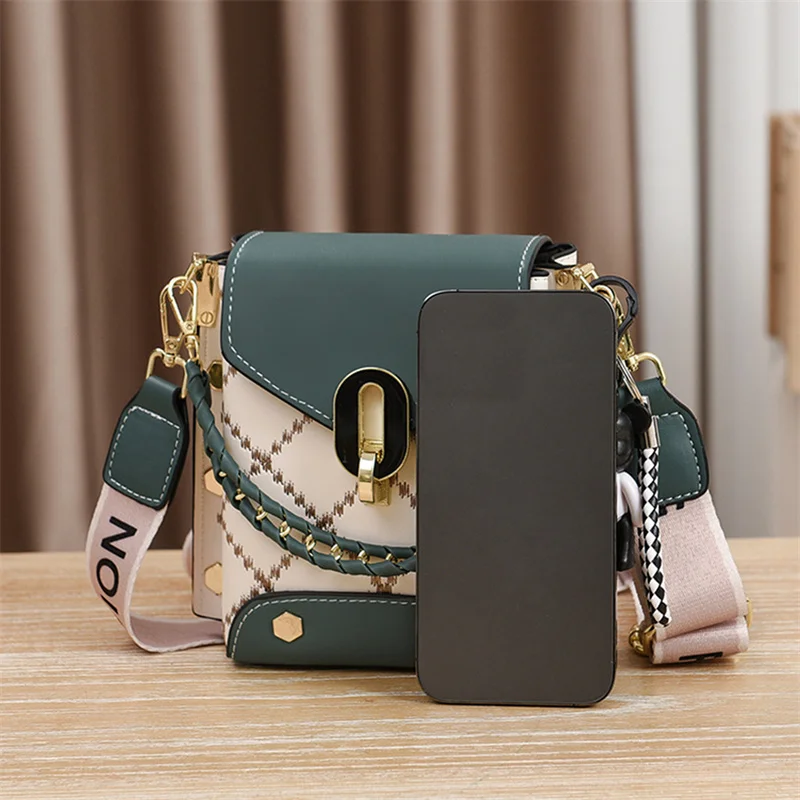 Women's Summer New Bag Korean Version Simple Small Square Bags Fashion Tide Wild Shoulder Crossbody Mini Cell Phone Packet