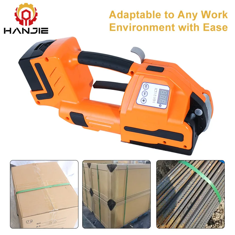 Reggiatrice automatica per pallet alimentata a batteria portatile per cinghie in PP e PET