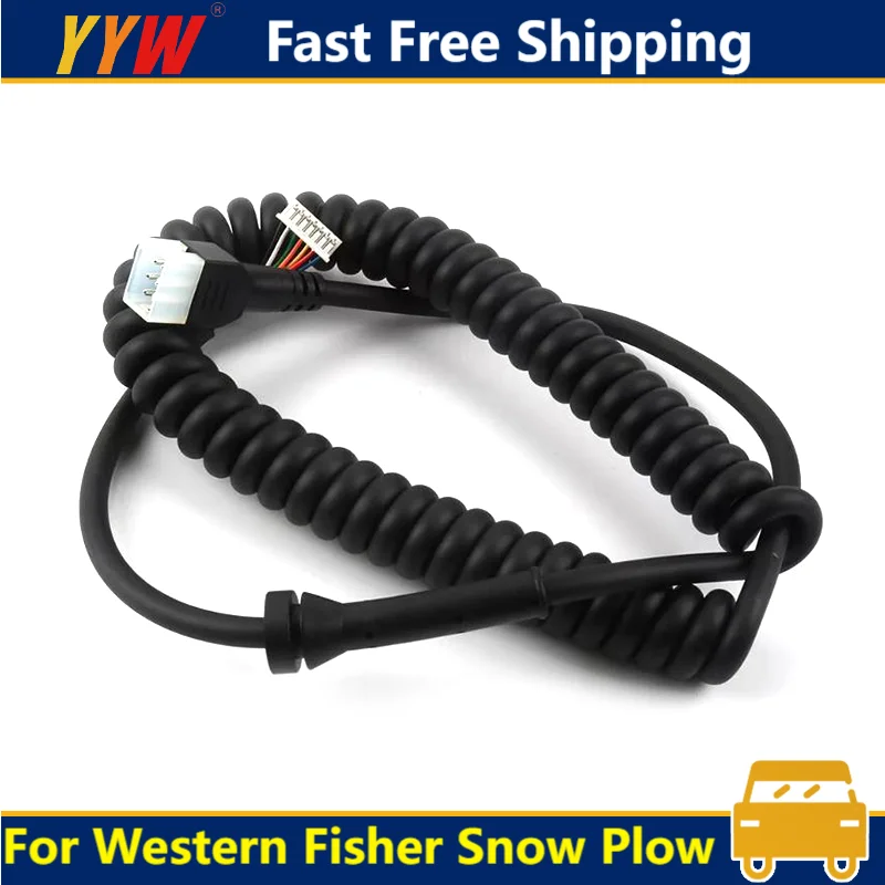 

For Western Fisher Snow Plow 6 Pin Straight Blade Handheld Controller Cord 96437 96464