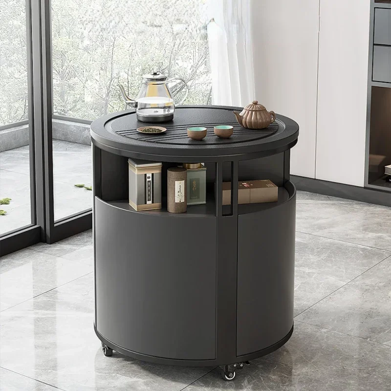 Firestone Kung Fu Teetisch Teehaus Moderner minimalistischer Balkon Multifunktionaler mobiler Teewagen