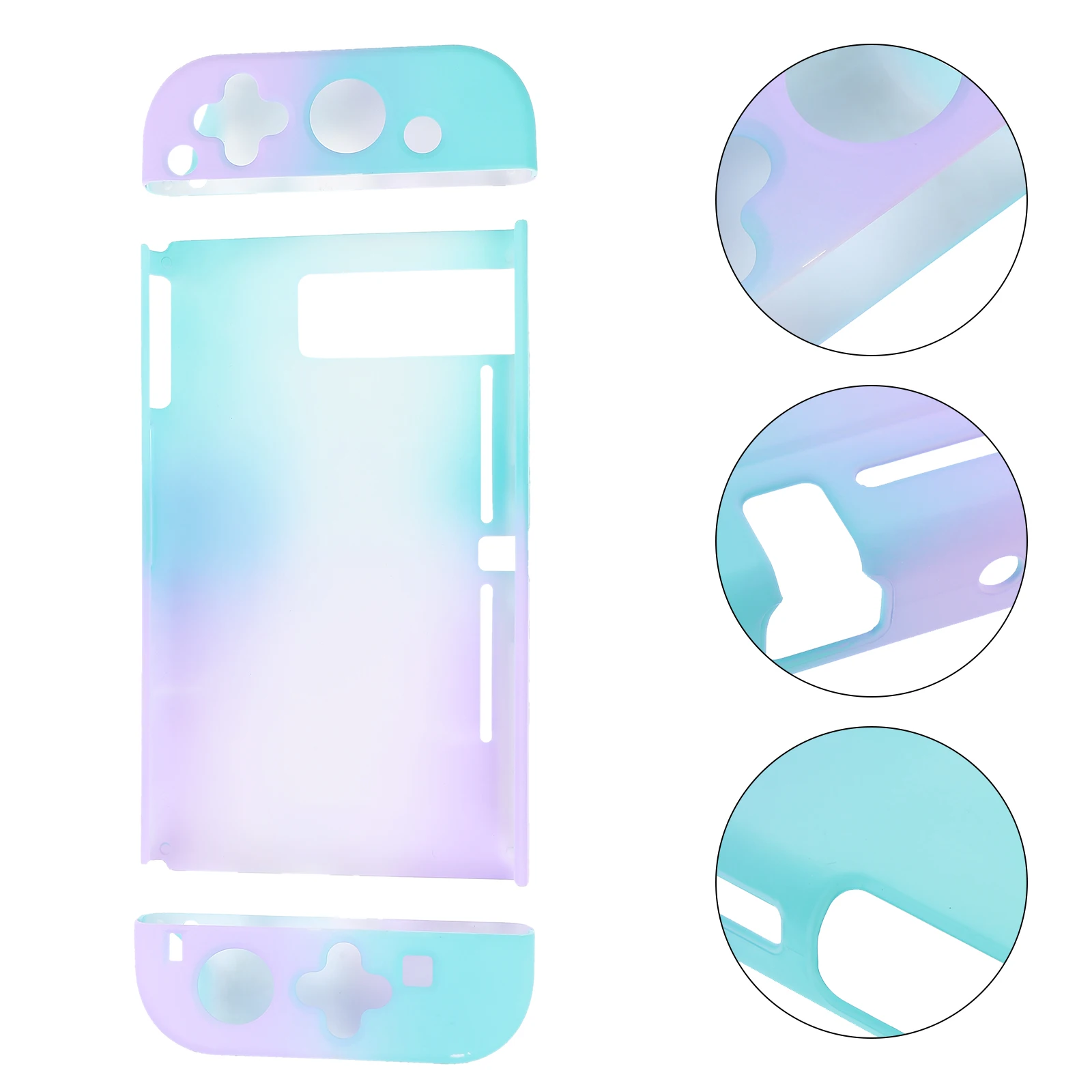 

Gradient Pc Protective Cover Slim Hard Plastic Game Machine Protector Dockable Case Shockproof Grip Console Case