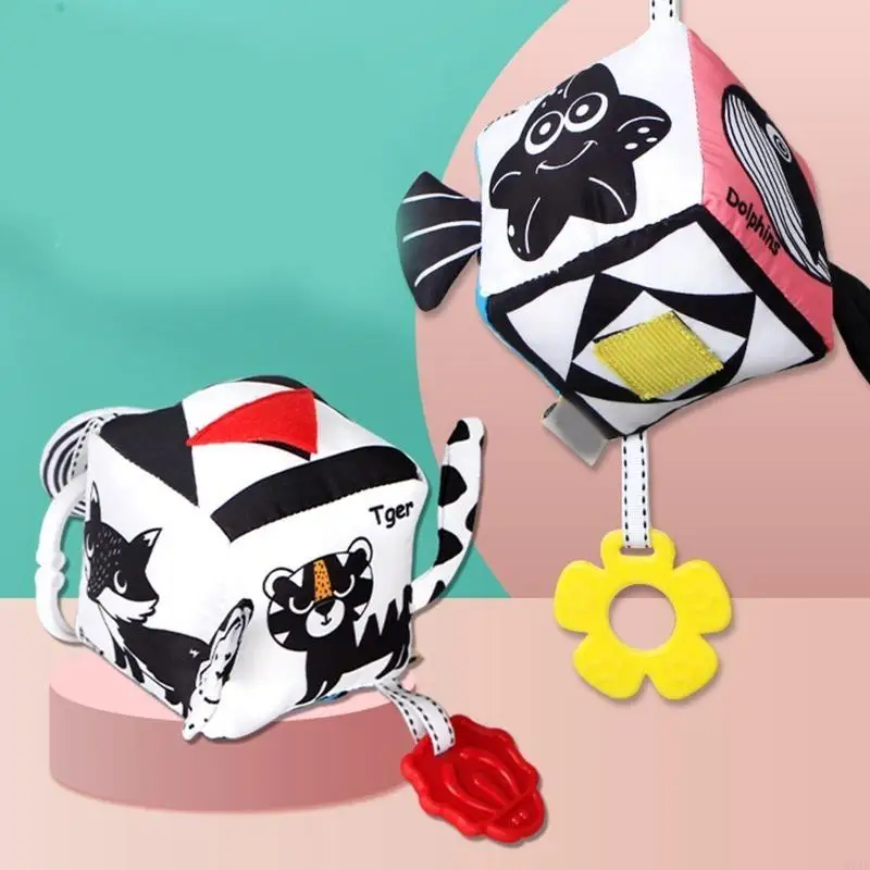 F62d Baby Cartoon Animal Music voor speelbed hangende bel baby kinderwagen mobiel prespese