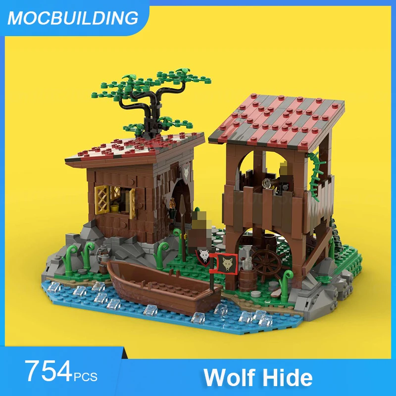 MOC Building Blocks Forestmen\'s & Black Falcons & Lion Knights Series Castle Model DIY Assembly Bricks Collect Xmas Toys Gifts