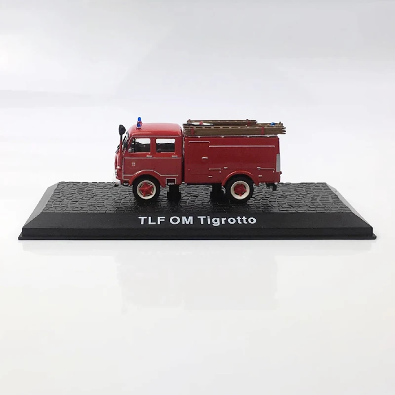 Diecast escala 1:72 tlf om tigrotto motor de bombeiros liga caminhão modelo acabado simulação coleção suoucenir presente brinquedo exibição estática