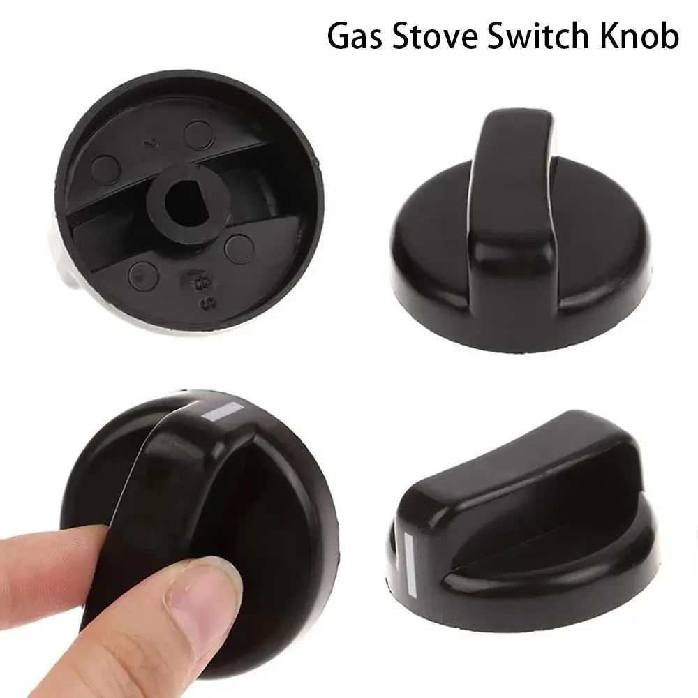 1/2/5Pcs General Gas Stove Cooker Control Knob Plastic Handle 8mm Hob Knobs Range Oven For Benchtop Burner