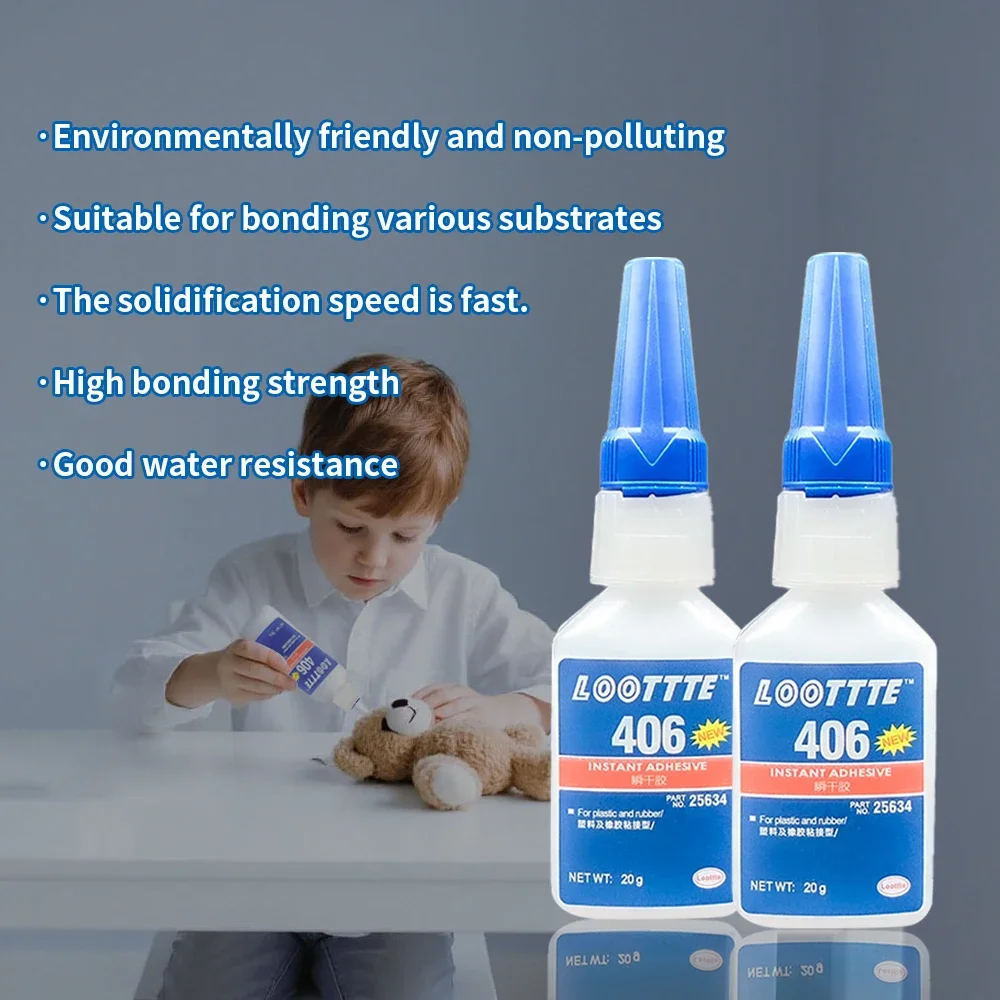 Superfester Klebstoff, sofort trocknender Cyanacrylat-Klebstoff, geeignet für Leder, Gummi, Holz, Glas, Metall, Kunststoff, schnelles Reparaturwerkzeug – Detail 4