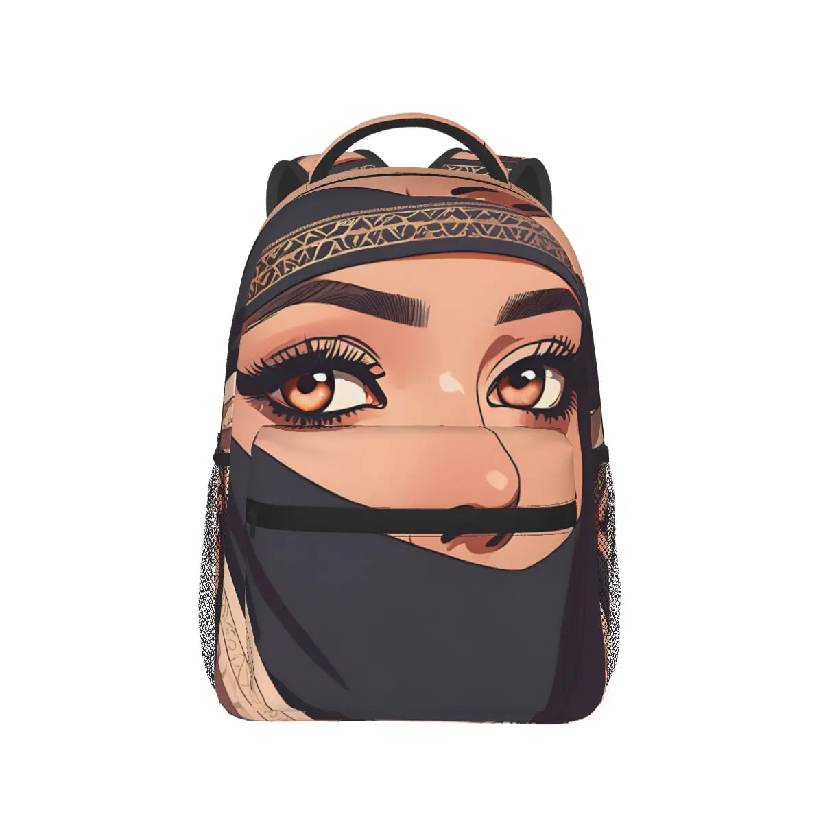 Saudi Women Backpacks Boys Girls Bookbag Students School Bags Cartoon Travel Rucksack Shoulder Bag Large Capacity