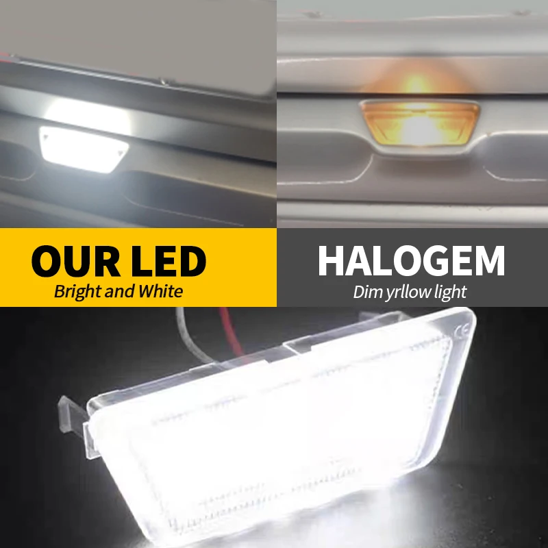 1PC/2Pcs OEM# 9192061 Car Lamp For Opel Astra G Vauxhall Astra G MK4 (Saloon/Hatchback Only) LED License Number Plate Light