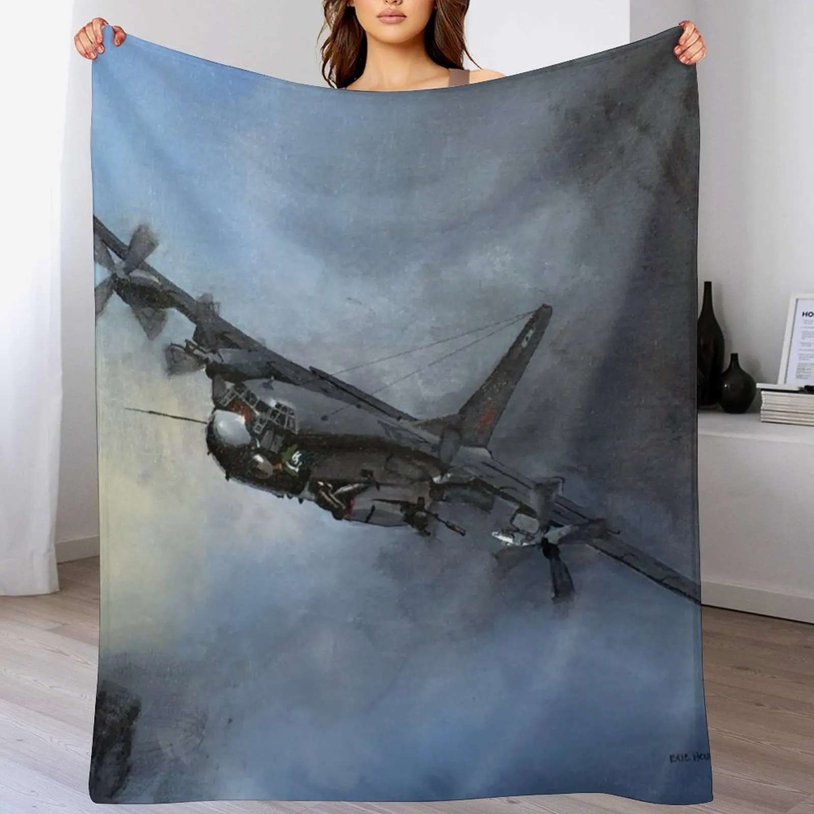 

Spectre AC 130 U Throw Blanket Multi Use Warm Blanket for Living Room Bedroom