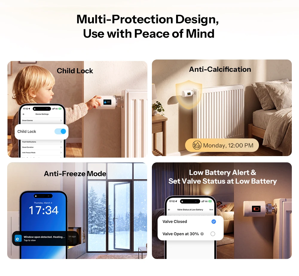 SONOFF TRV-ZBT Gen2 Zigbee Thermostatisches Heizkörperventil, Kompakter, Echtzeit-Temperatur, Präzise Temperaturregelung, Intelligente Zeitplanung – Detail 11