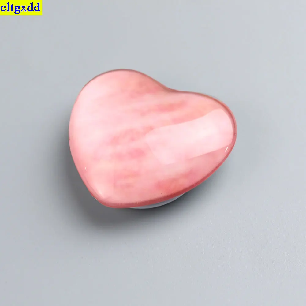 Cltgxdd, 1 pieza, pegamento transparente en forma de gota, soporte para teléfono 3D brillante en forma de corazón, soporte para airbag, agarre universal para teléfono plegable estirable