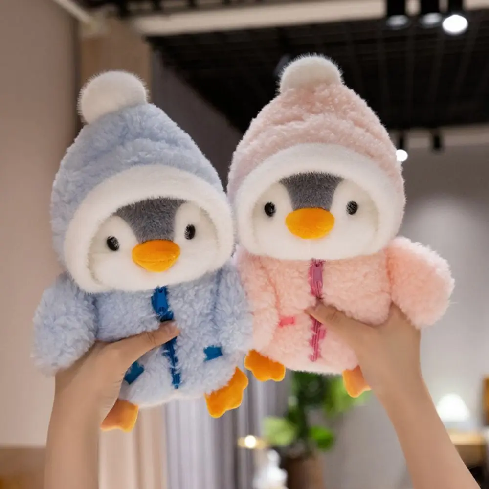 Indossare vestiti Cappelli Pinguino con cappello Peluche Pinguino Farcito Bambino Confortante Sonno Bambola Morbido Ins Cappello di peluche Pinguino Giocattolo