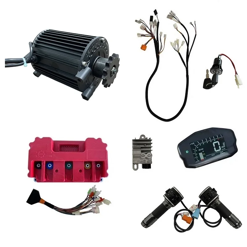 

QS90 1000W 72V 55KPH Mid Drive Motor Kits Belt/Sprocket Type with Fardriver Controller for Electric Scooter