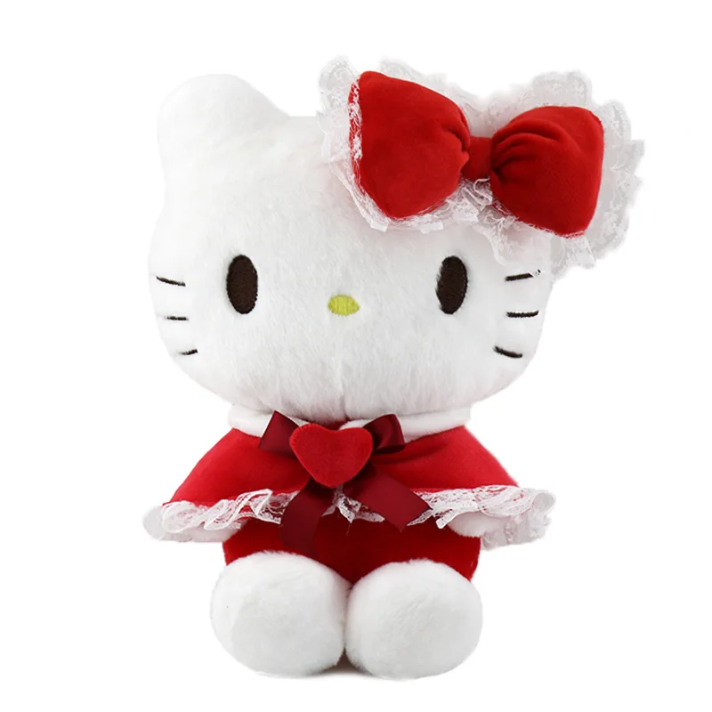 20 centimetri Simpatico Cartone Animato Sanrioed Arco mantello Kuromi My Melody Cinnamoroll Hello Kitty Peluche Bambola Cuscino Decorazione Regalo Di Compleanno Giocattolo