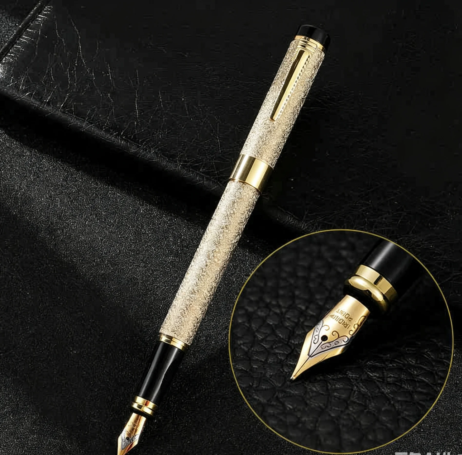 1 Stück Metall-Füllfederhalter, Lridium-Spitze, mittlere Größe 0,5 mm, für Büro, Schule, Studenten, für Männer und Frauen, ideal zum täglichen Schreiben, bester Füllfederhalter. – Detail 6