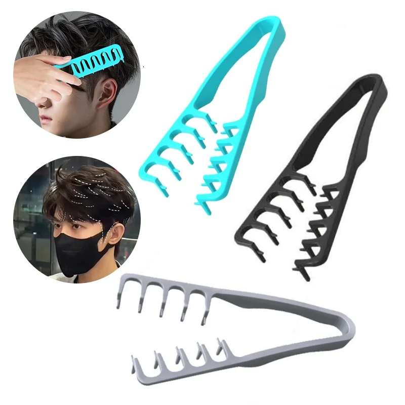 

Расческа для укладки волос с широкими зубьями для придания объема, инструмент для создания пышной текстуры, для мужчин, идеально подходит для всех типов волос, инструменты для укладки волос