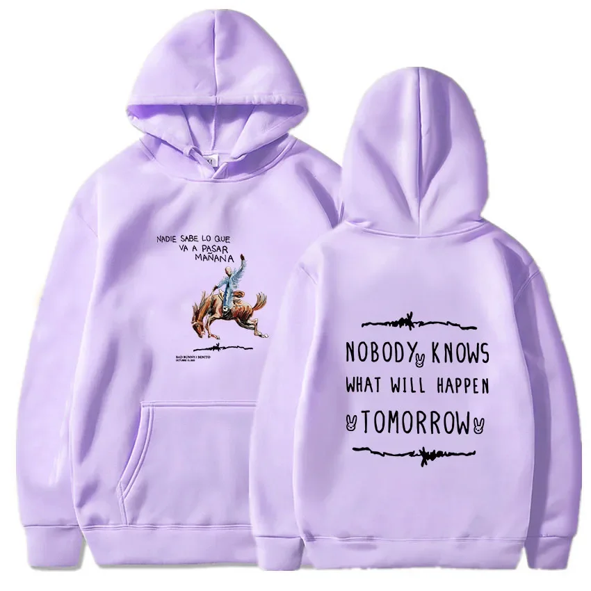 Bad Bunny-Sudadera informal de Estilo Vintage para hombre y mujer, ropa de calle Harajuku, Estilo Vintage, nuevo álbum