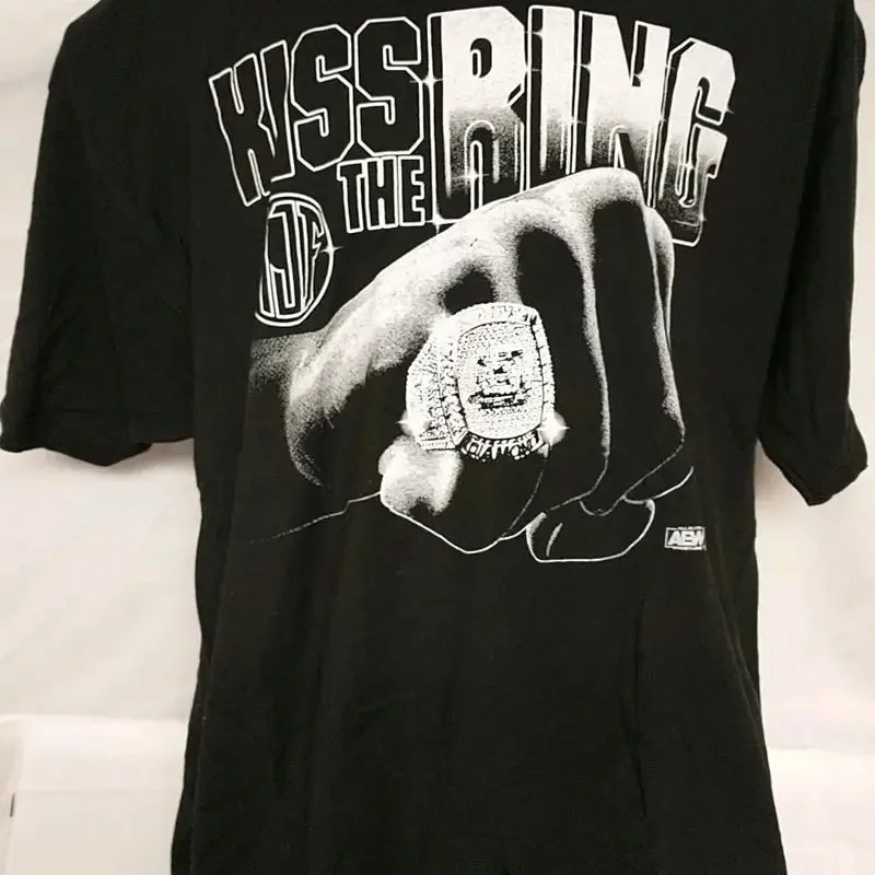 AEW MJF Kiss The Ring T Shirt Size 2XL All Elite Crate Pro Wrestling Bling