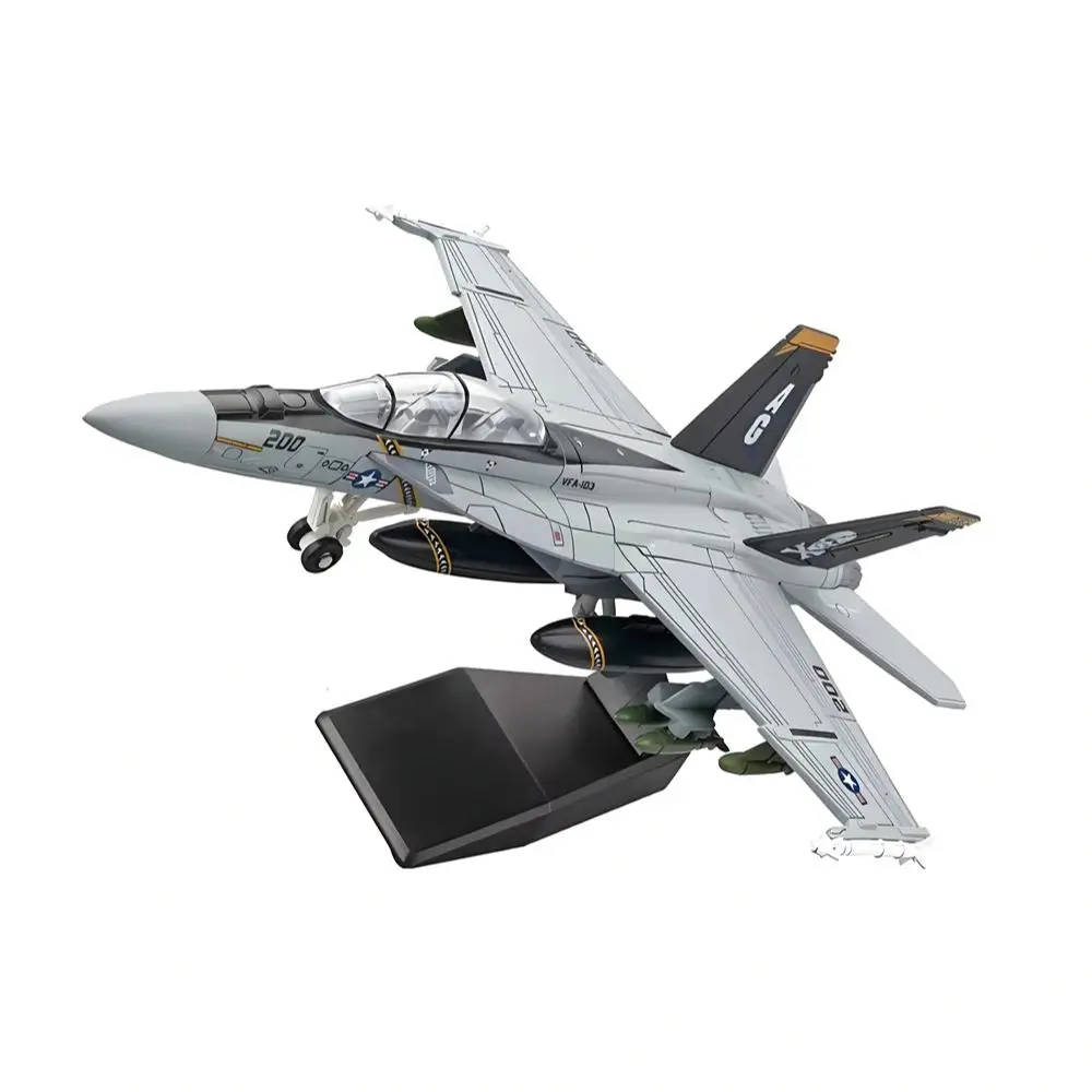 1:72 Scale Replica F18 F-18 VF103 Grumman Tomcat Super Hornet F/A-18F Pirate Flag Fighter US Navy Plane Military Model Toy