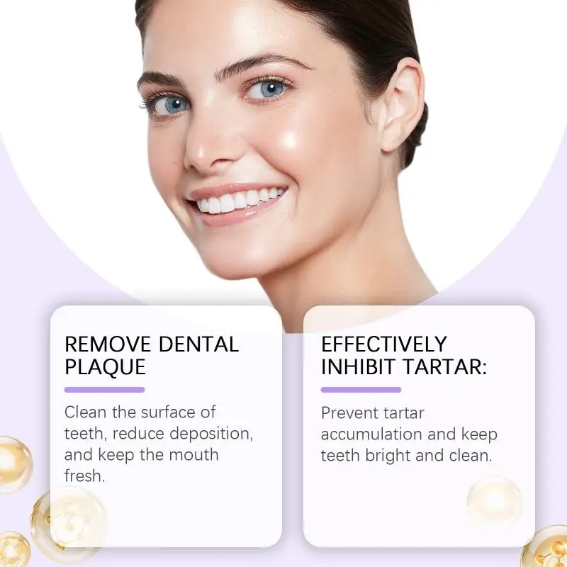 Purple Teeth Whitening Powder Toothpaste Brighten Yellow Teeth Remove Tooth Stain Fresh Breath Dental Cleaning Oral Care