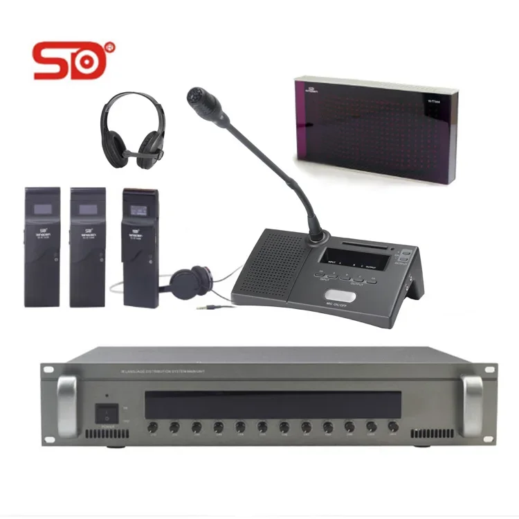 Hot sales simultaneous interpretation equipment 12language translator SI-H8412 SINGDEN