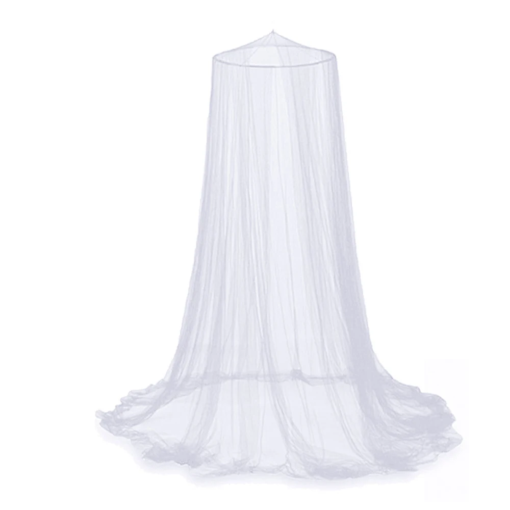 Moustiquaire d'été pour rideaux de lit Double, auvent en dentelle, dôme, tente de lit, Textile de maison élégant blanc, décor de chambre à coucher