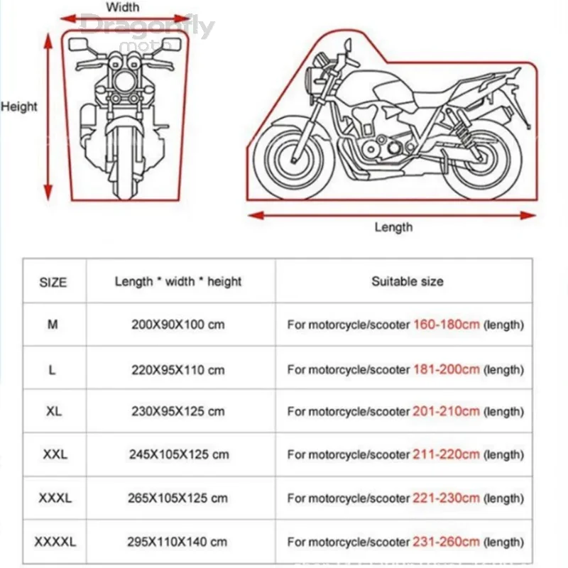 Dragonflyรถจักรยานยนต์กันน้ําสําหรับYAMAHA TENERE 700 Tenere700 XTZ 700 T700 2020 2021 All Seasonกันฝุ่นUVป้องกัน