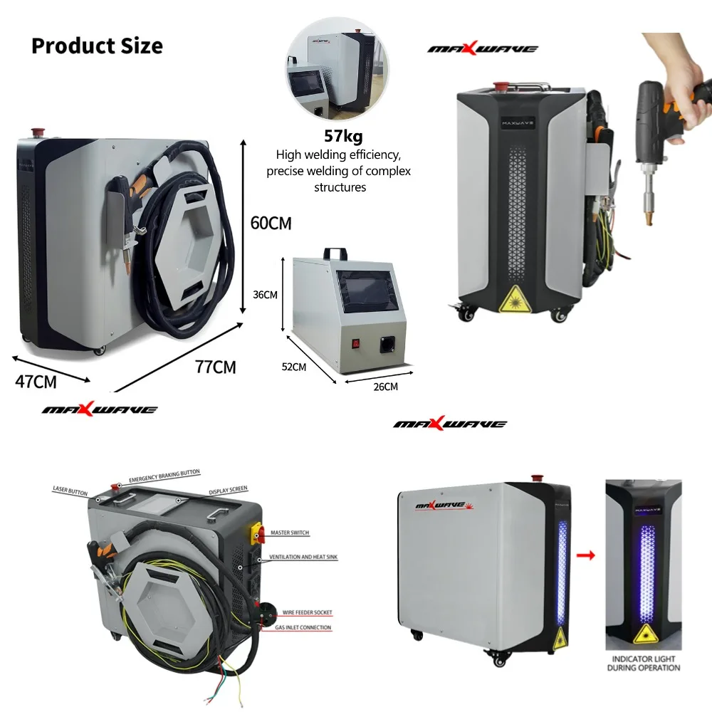 

Maxwave 1200W Professional Laser Welding Tool Series Stable Power Output Long lasting Laser Source for Industrial Workshop Use