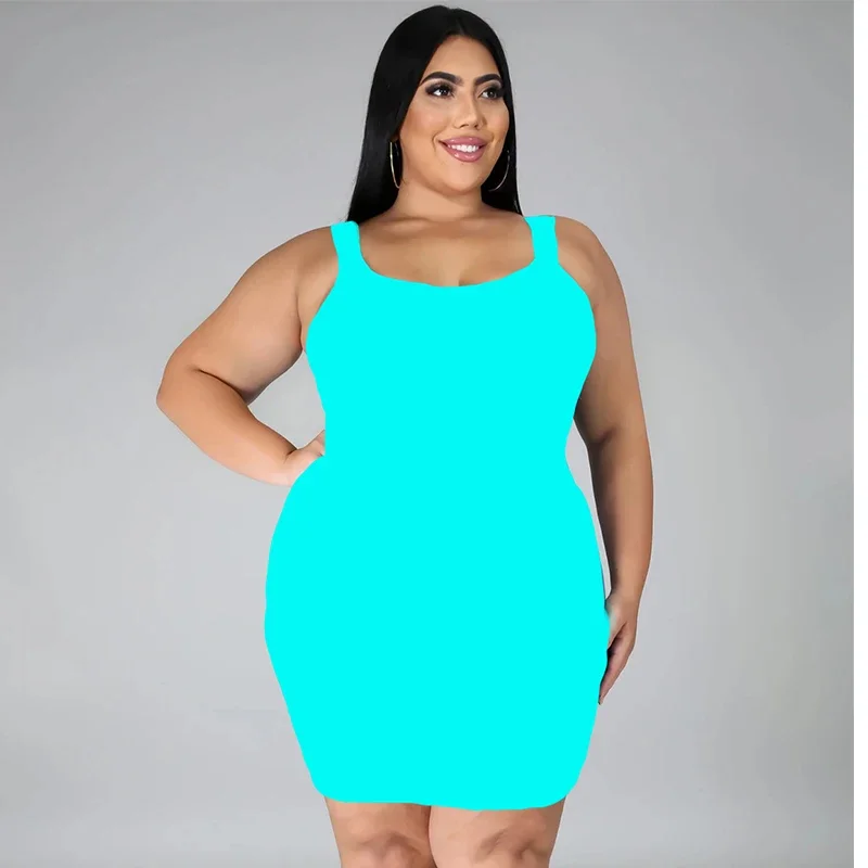 Women Off Shoulder Bodycon Dresses Backless Night Club Party Sexy Candy-Colored Tight Mujer Vestido Plus Size 10XL