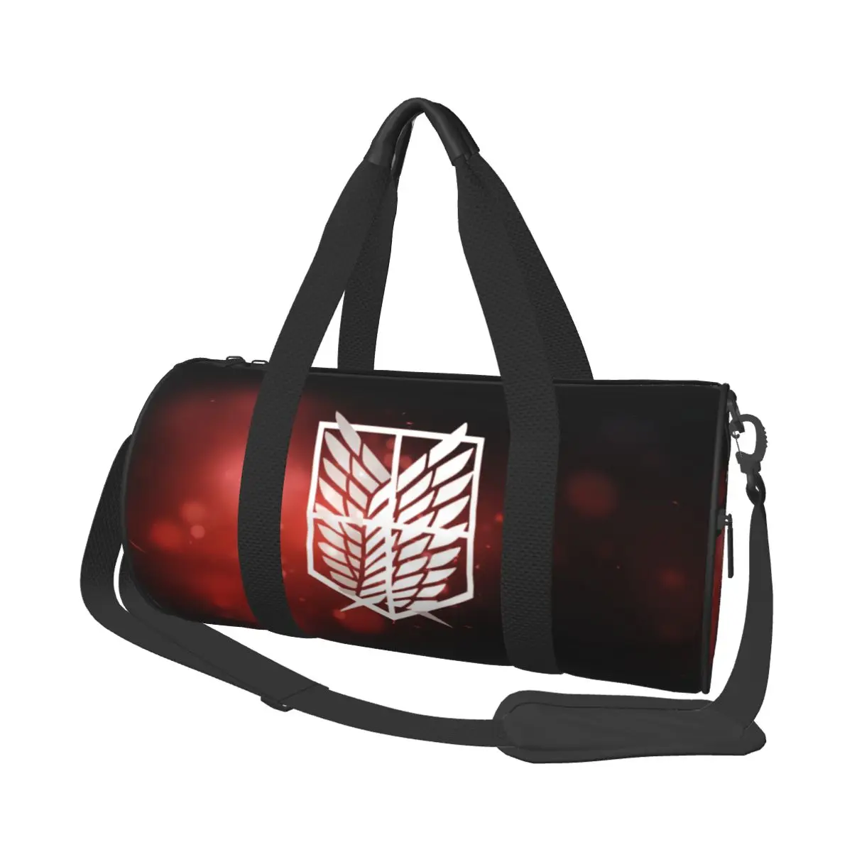 

Japaness Anime A-Attack ON Titan Round Large Capacity Travel Duffel Bag Tote Large Capacity Weekender Gym Sport Holdall