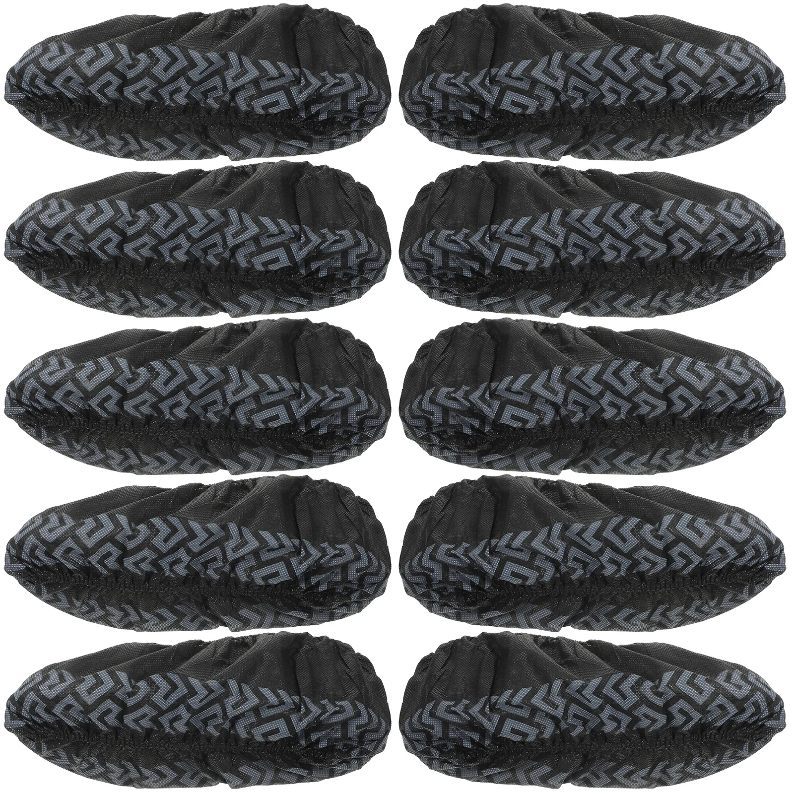 

100 Pcs Thickened Black Shoe Cover Practical Covers Indoor Overshoes Non-woven Feet Protectors Fabric Ample Supply
