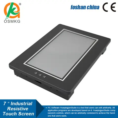 OSM 7 inch TFT LCD HMI  with Ethernet RS485 232 Modbus Rtu DC19--30V Touch Screen for Automation Equipment