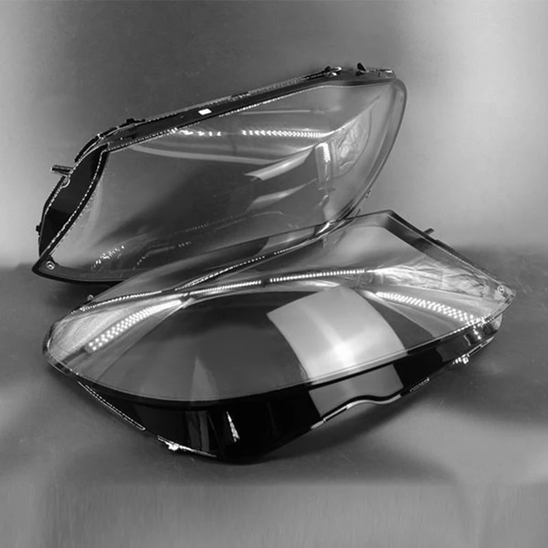 2X Front Headlight Head Light Lamp Lens Cover Shell Lampshade For Mercedes Benz W205 C180 C200 C260L C280 2015-2017 Left