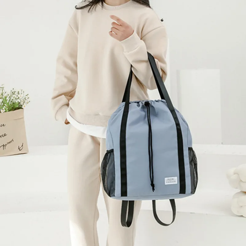 Borsa sportiva da palestra da donna per uomo Borse da viaggio con coulisse Nuoto e tempo libero Fitness Weekend Borsa a tracolla Bolsas Zaino da donna