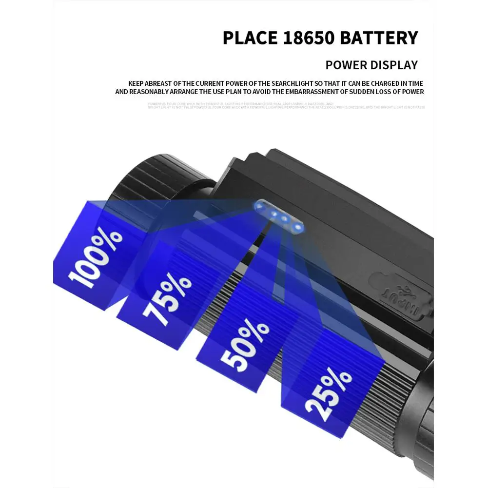 Xhp50+xpe Headlight With Magnet+USB cable Indicator Induction  Headlight Dropshipping