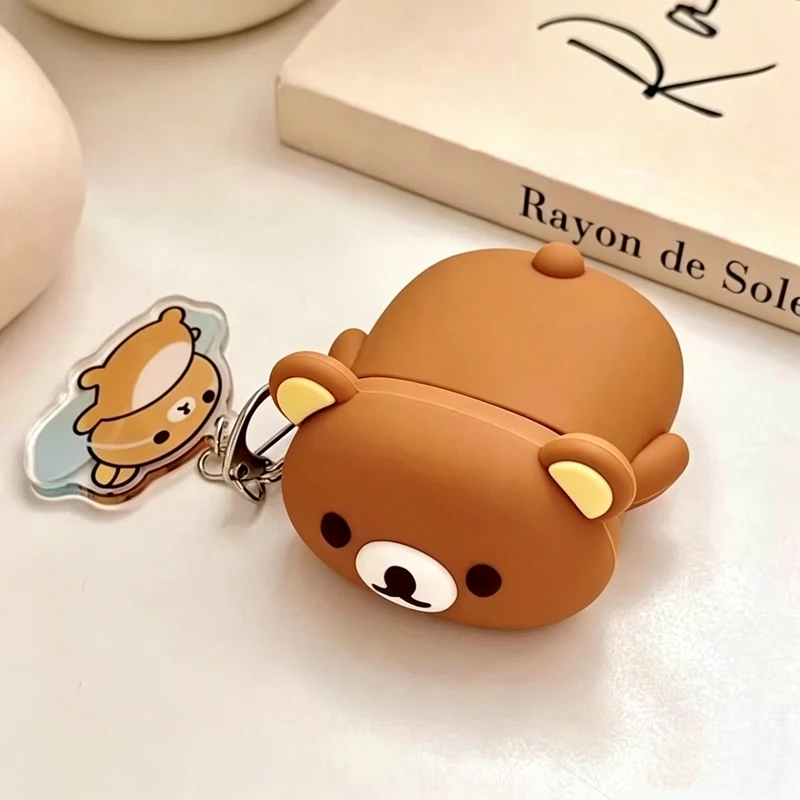Lovely Bear Silicone 3D Earphone Ear Bag Case Cover For Apple Airpods Pro 2 3 1 4 With Pendant