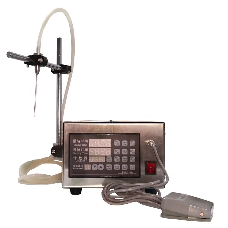 

Small Desktop Magnetic Pump Weak Acid Liquid Water Juice Milk Filling Machine