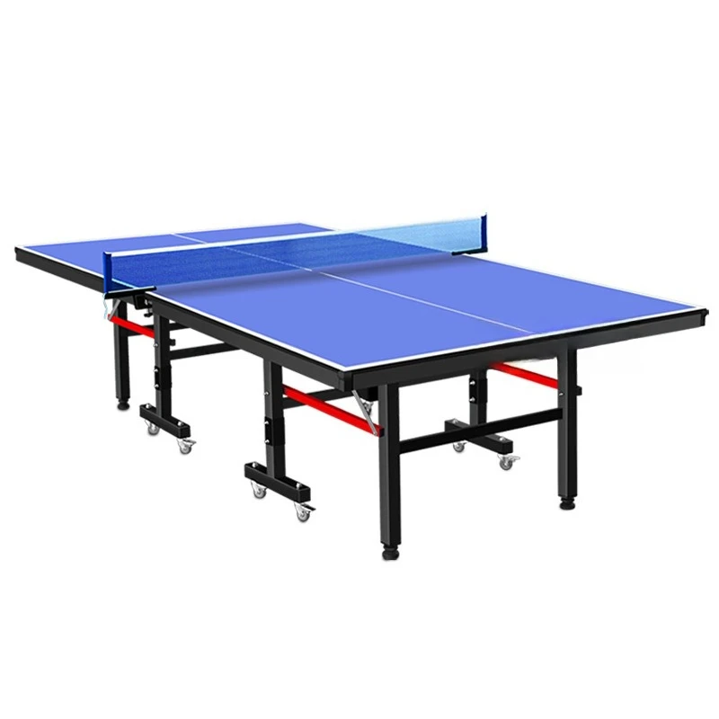 

Indoor table tennis table foldable singles practice table tennis table with wheels free of installation