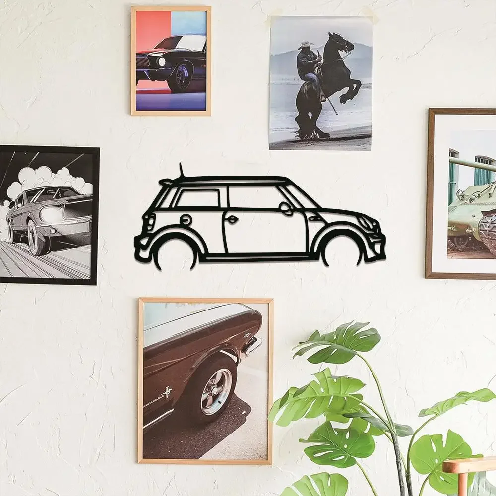 1PC  Silhouette Metal Wall Art , Mini Cooper Metal Wall Art ,Garage Sign  Wall Hanging Home